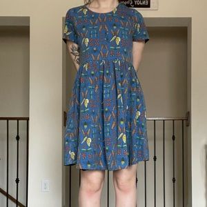 Adorable 90s Delia’s Babydoll bug print dress Dollskill